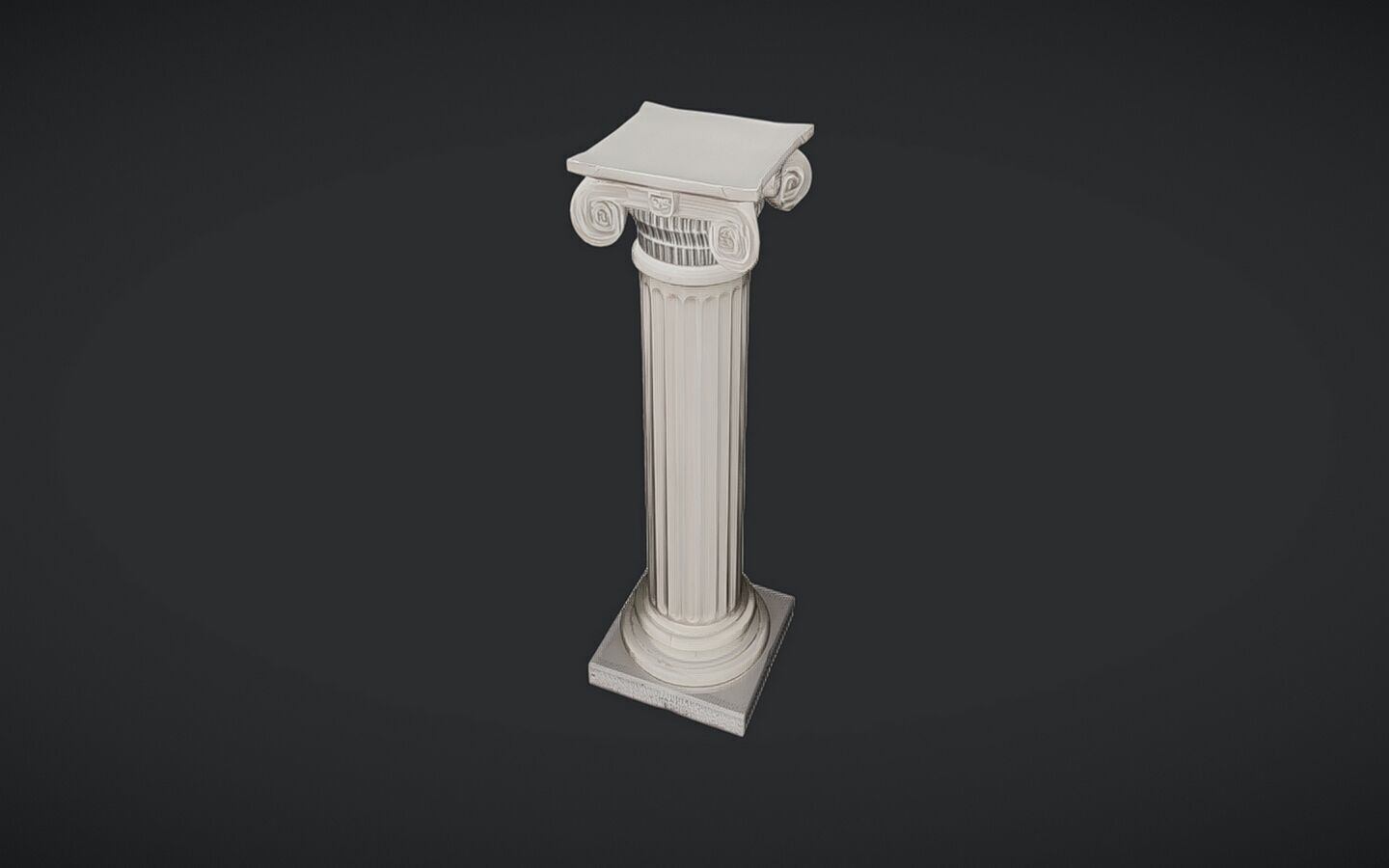 Ancient Greek Ionic column 3D model_5