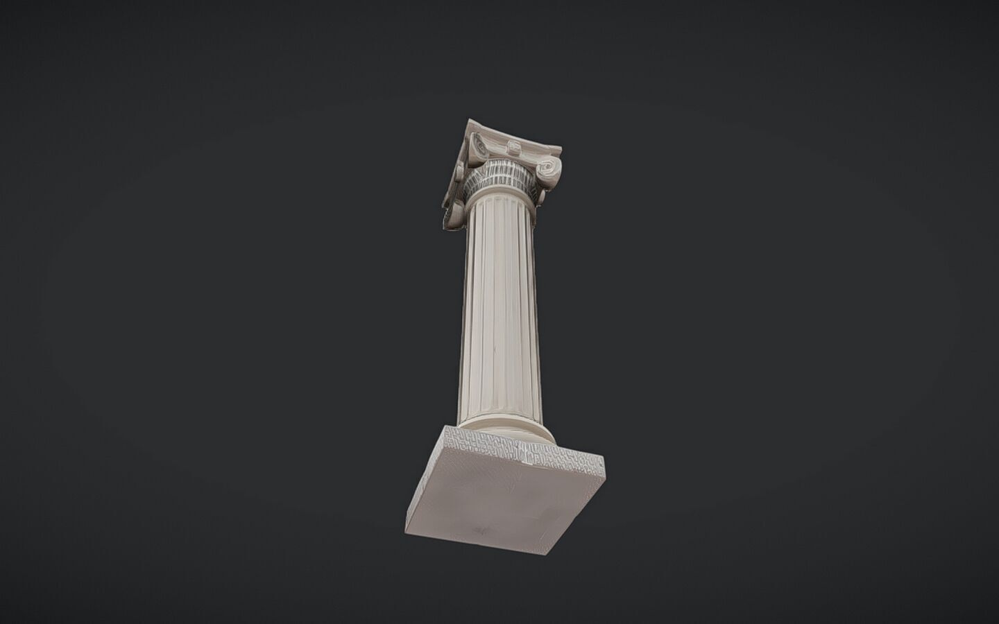 Ancient Greek Ionic column 3D model_19