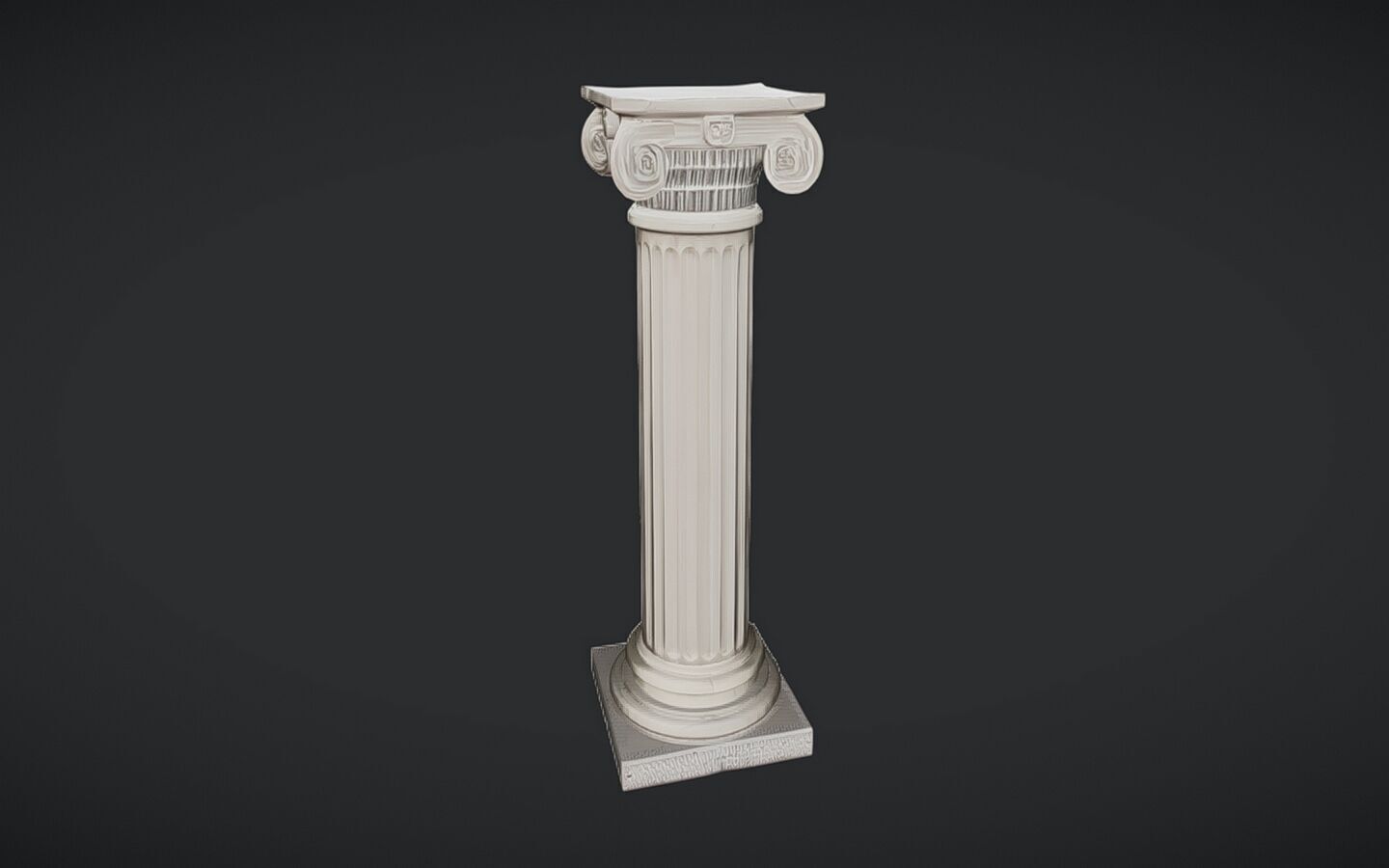Ancient Greek Ionic column 3D model_3