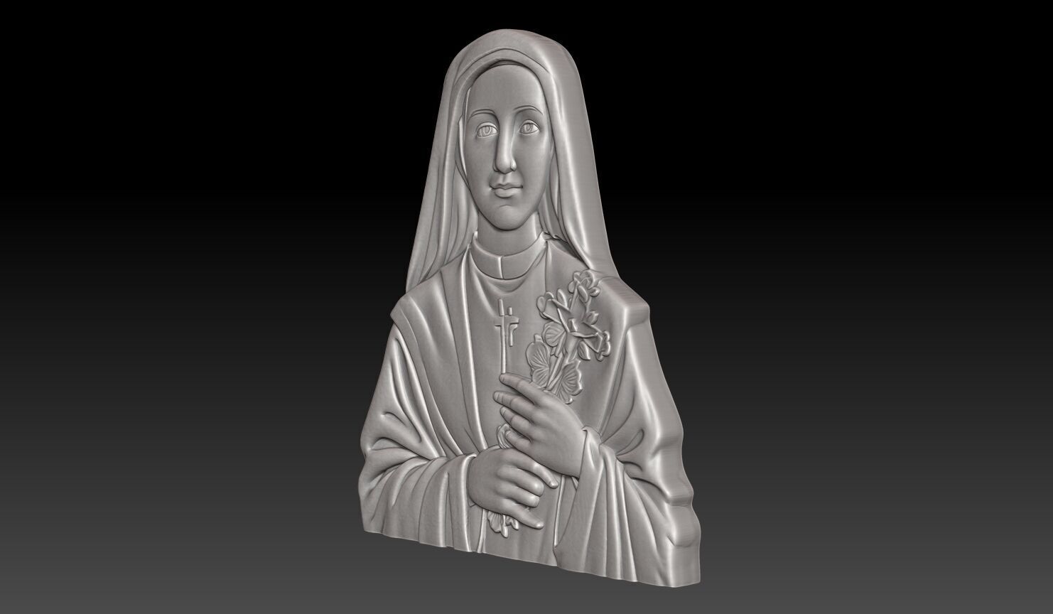 Saint Therese of Lisieux - 250422 3D print model_1