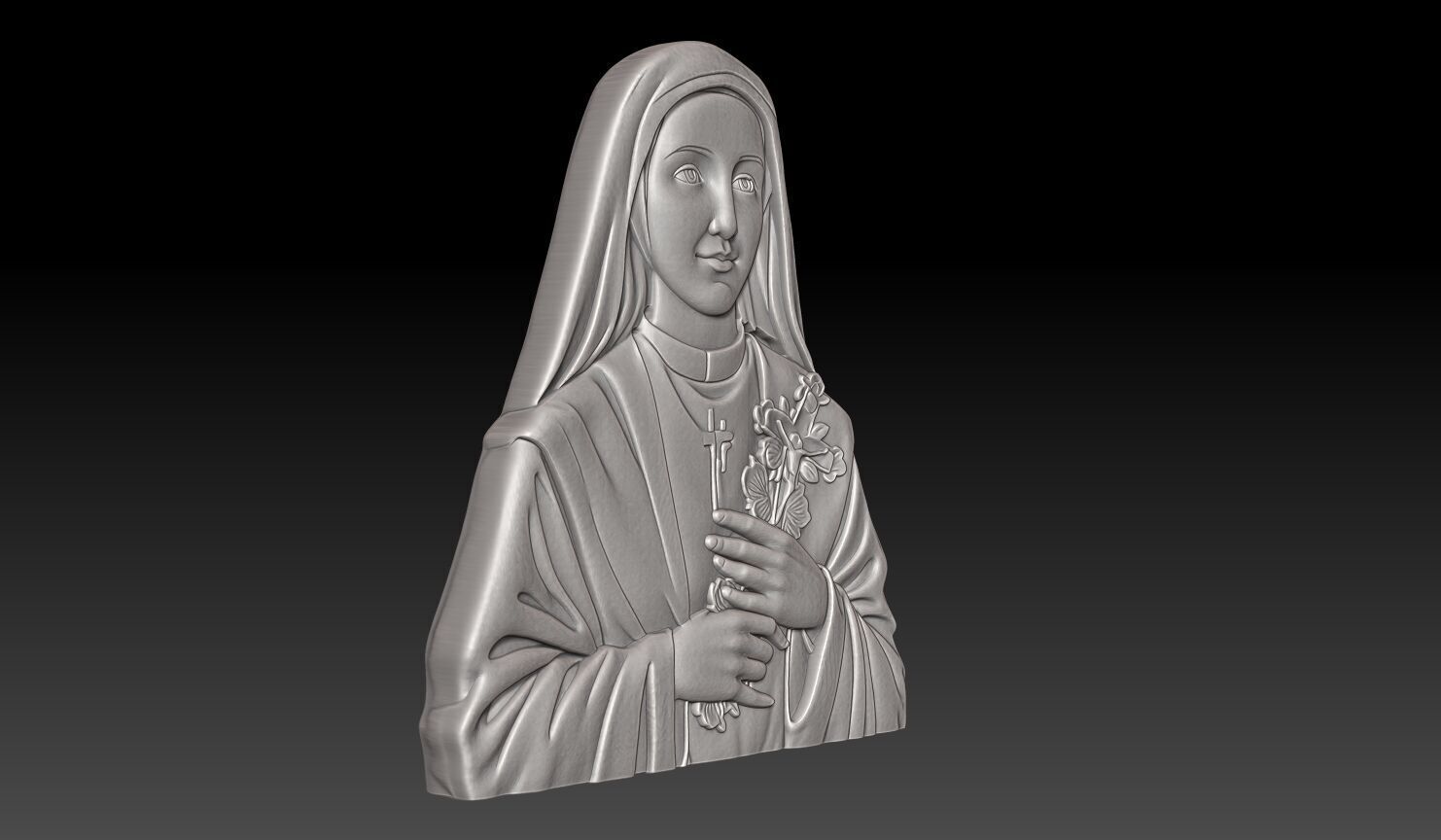 Saint Therese of Lisieux - 250422 3D print model_2