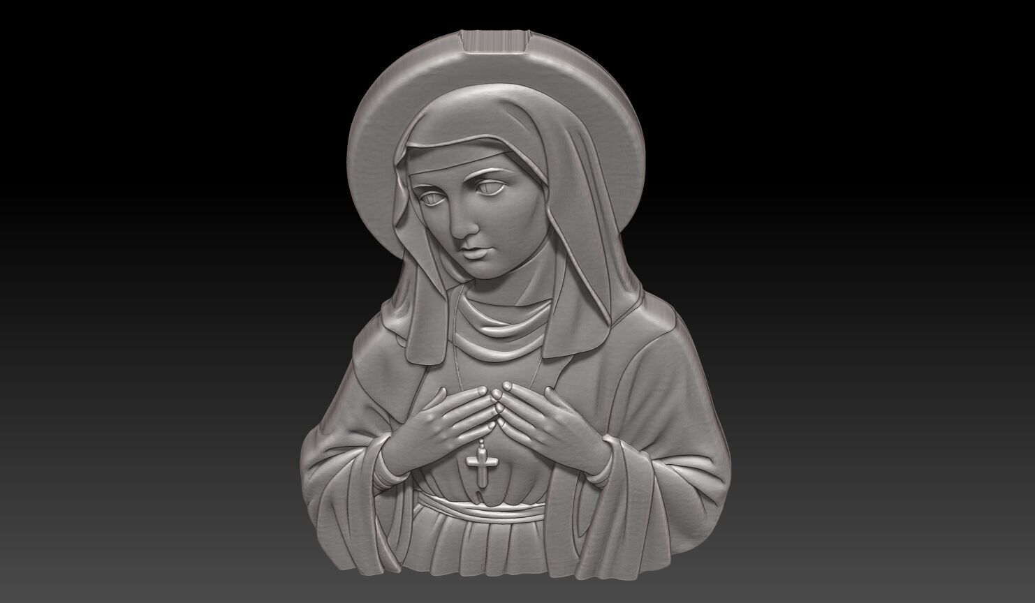 Saint Monica - 250422 3D print model_3
