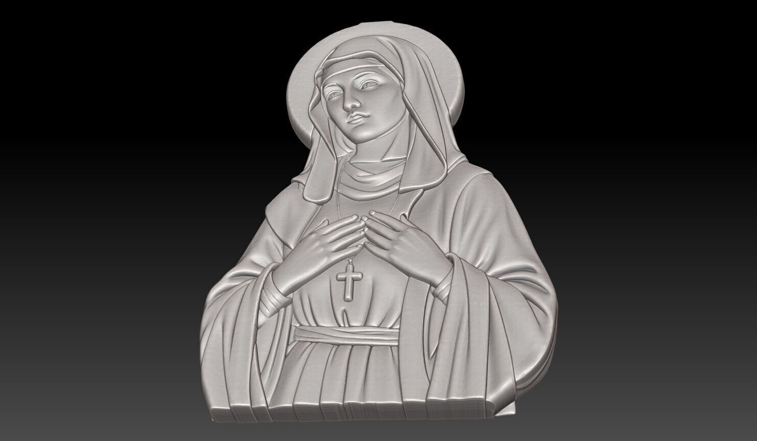 Saint Monica - 250422 3D print model_4