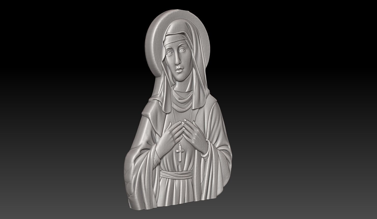 Saint Monica - 250422 3D print model_2