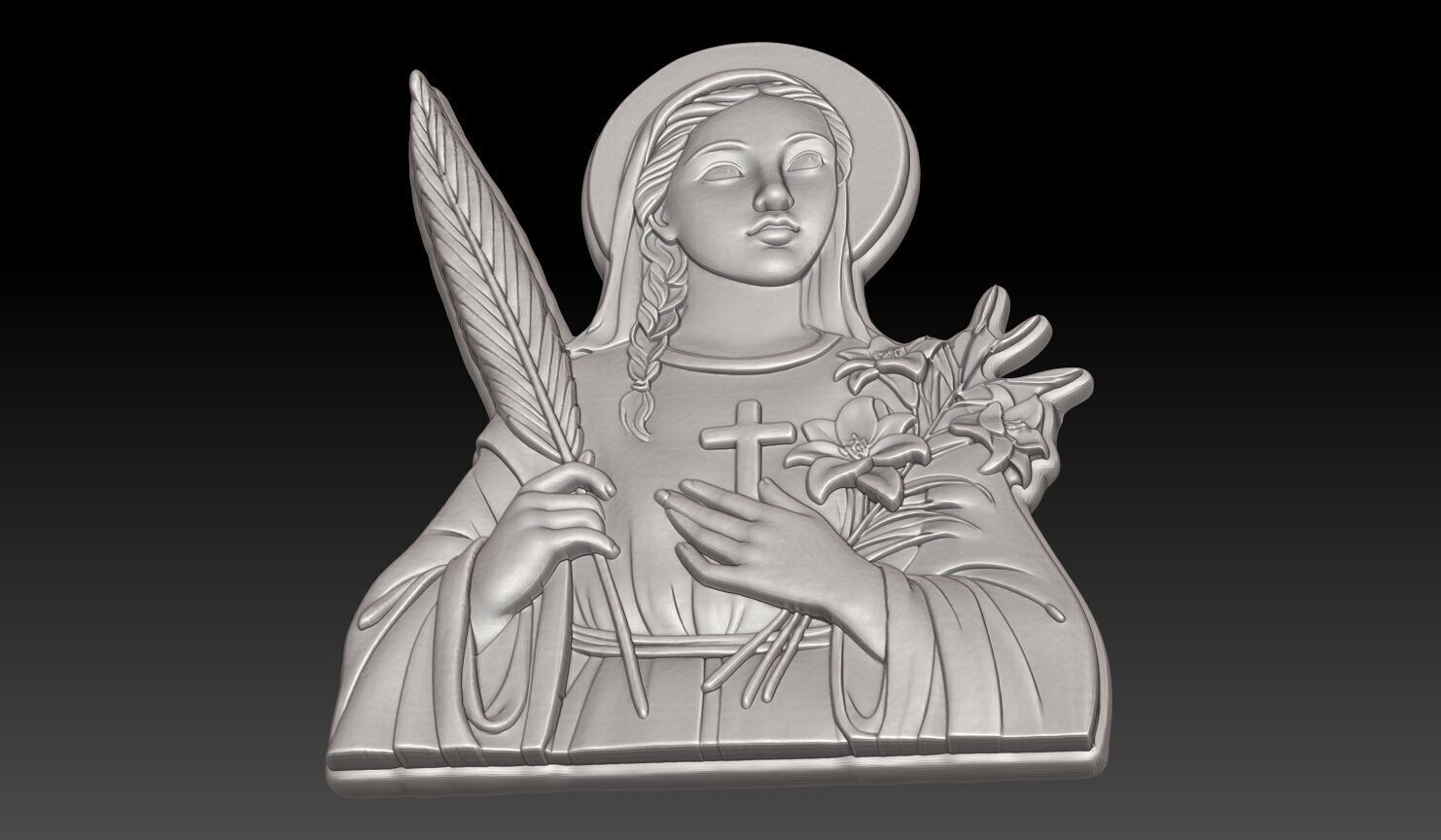 Saint Maria Goretti - 250422 3D print model_4