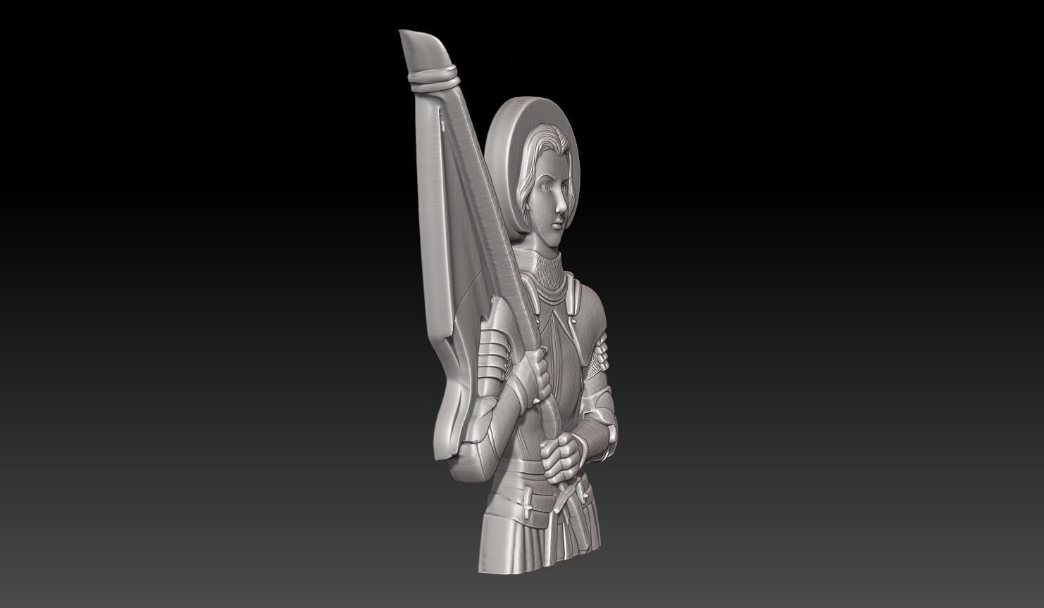 Saint Joan of Arc - 250422 3D print model_2