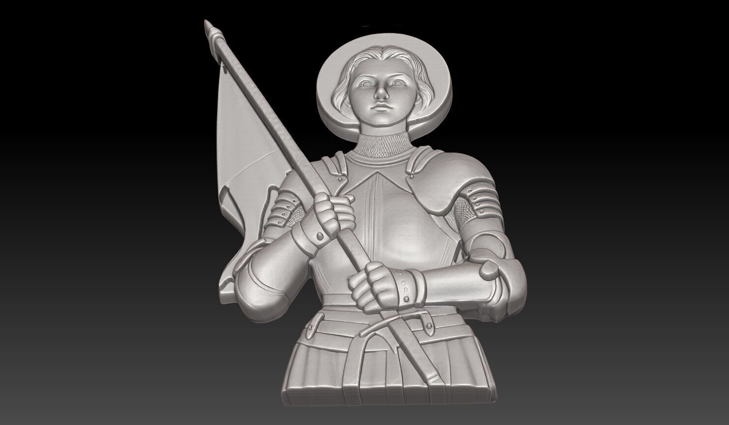 Saint Joan of Arc - 250422 3D print model_4
