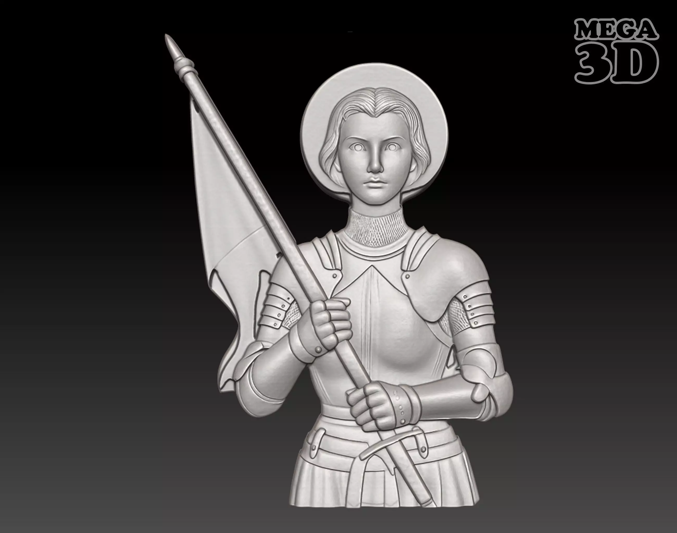 Saint Joan of Arc - 250422 3D print model_0