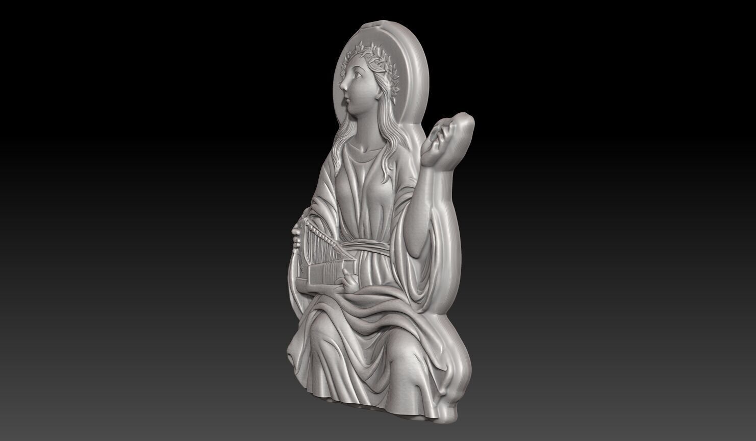 Saint Cecilia - 250422 3D print model_1
