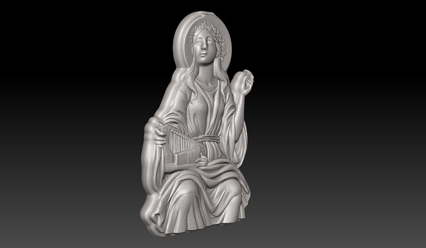Saint Cecilia - 250422 3D print model_2