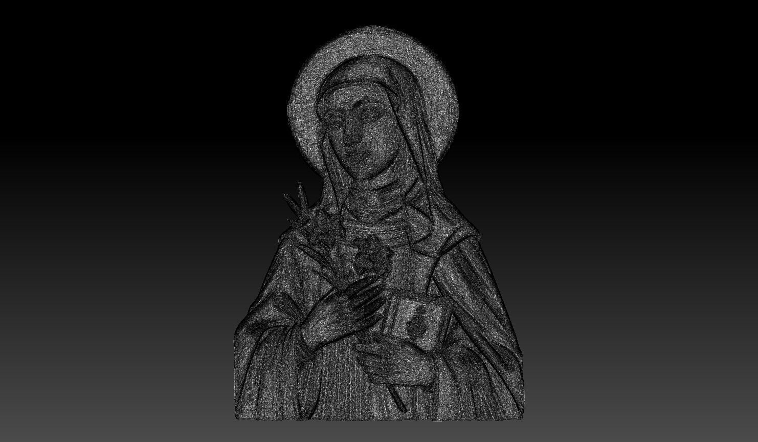 Saint Catherine of Siena - 250422 3D print model_6