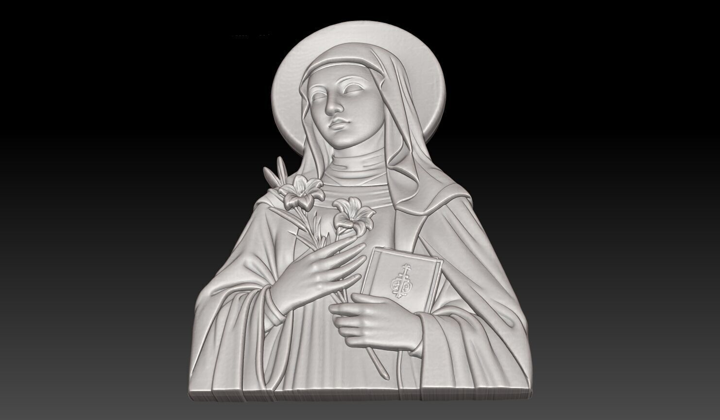 Saint Catherine of Siena - 250422 3D print model_4
