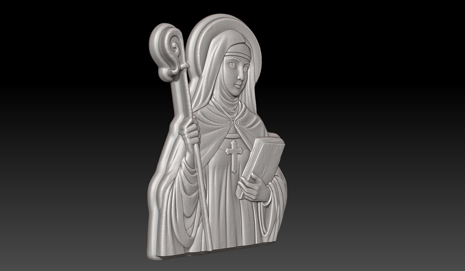 Saint Bridget of Sweden - 250422 3D print model_2