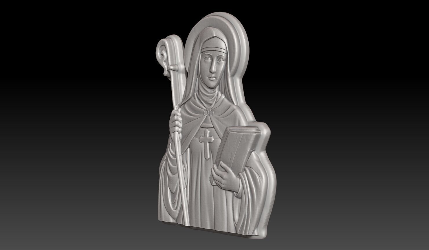 Saint Bridget of Sweden - 250422 3D print model_1