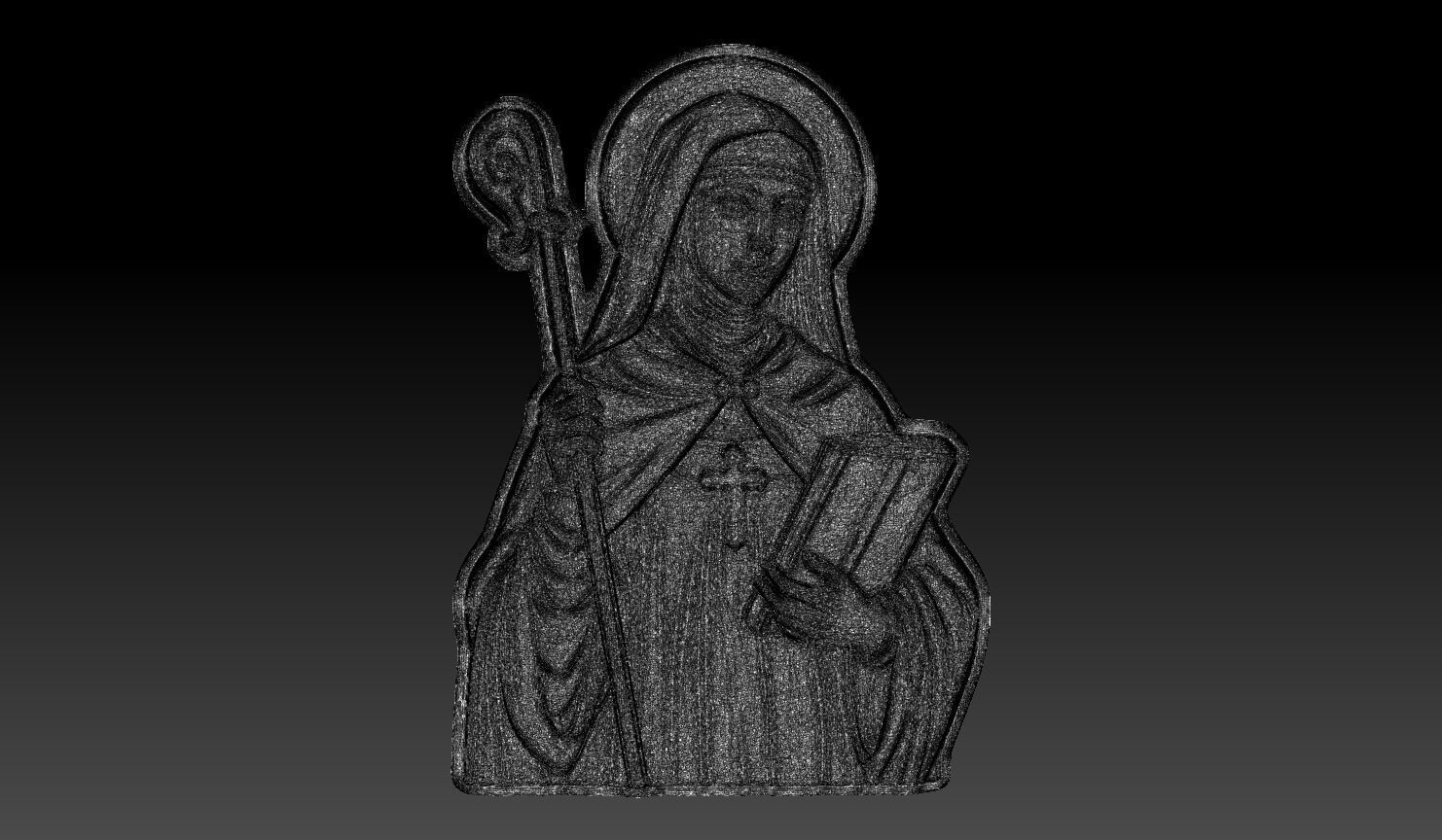 Saint Bridget of Sweden - 250422 3D print model_6