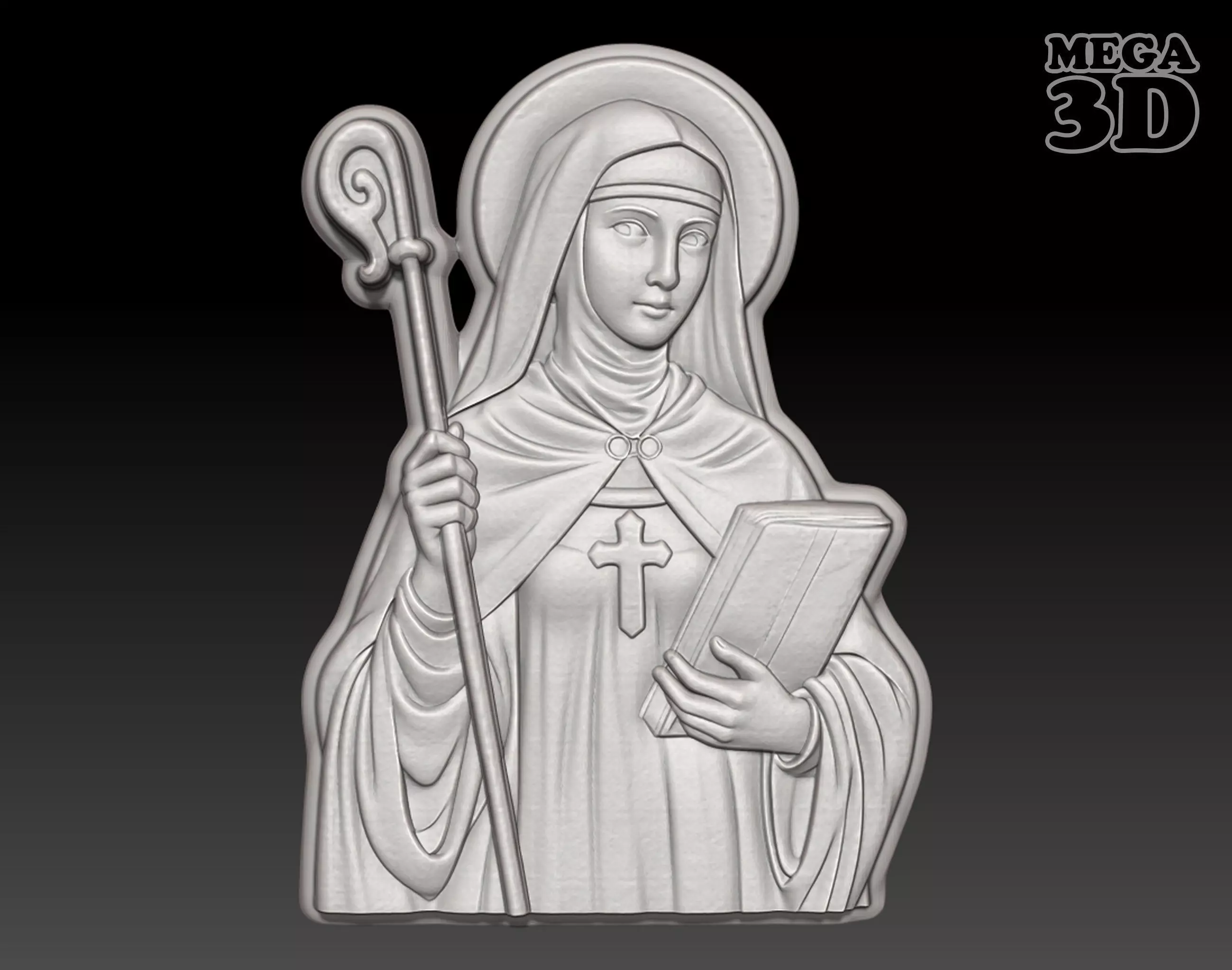 Saint Bridget of Sweden - 250422 3D print model_0