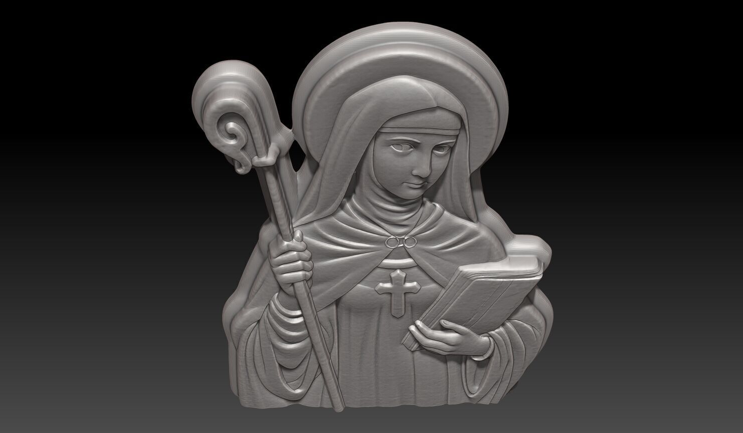 Saint Bridget of Sweden - 250422 3D print model_3