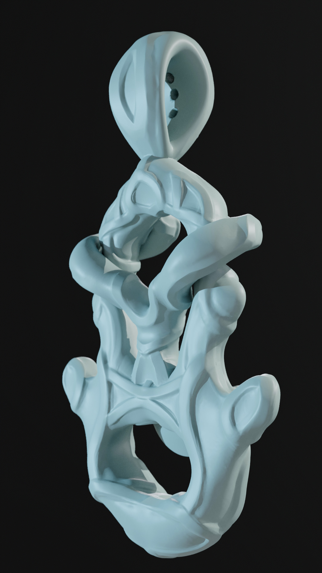 Sculpted Pendants for Pearls size 10mm 3D print model_8