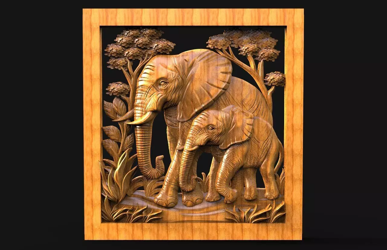 Elephant CNC 3D print model