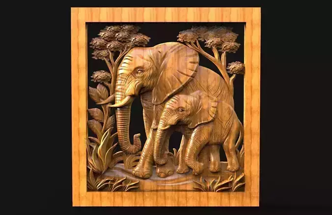 Elephant CNC 3D print model