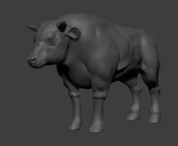 Realistic Bull 3D Model