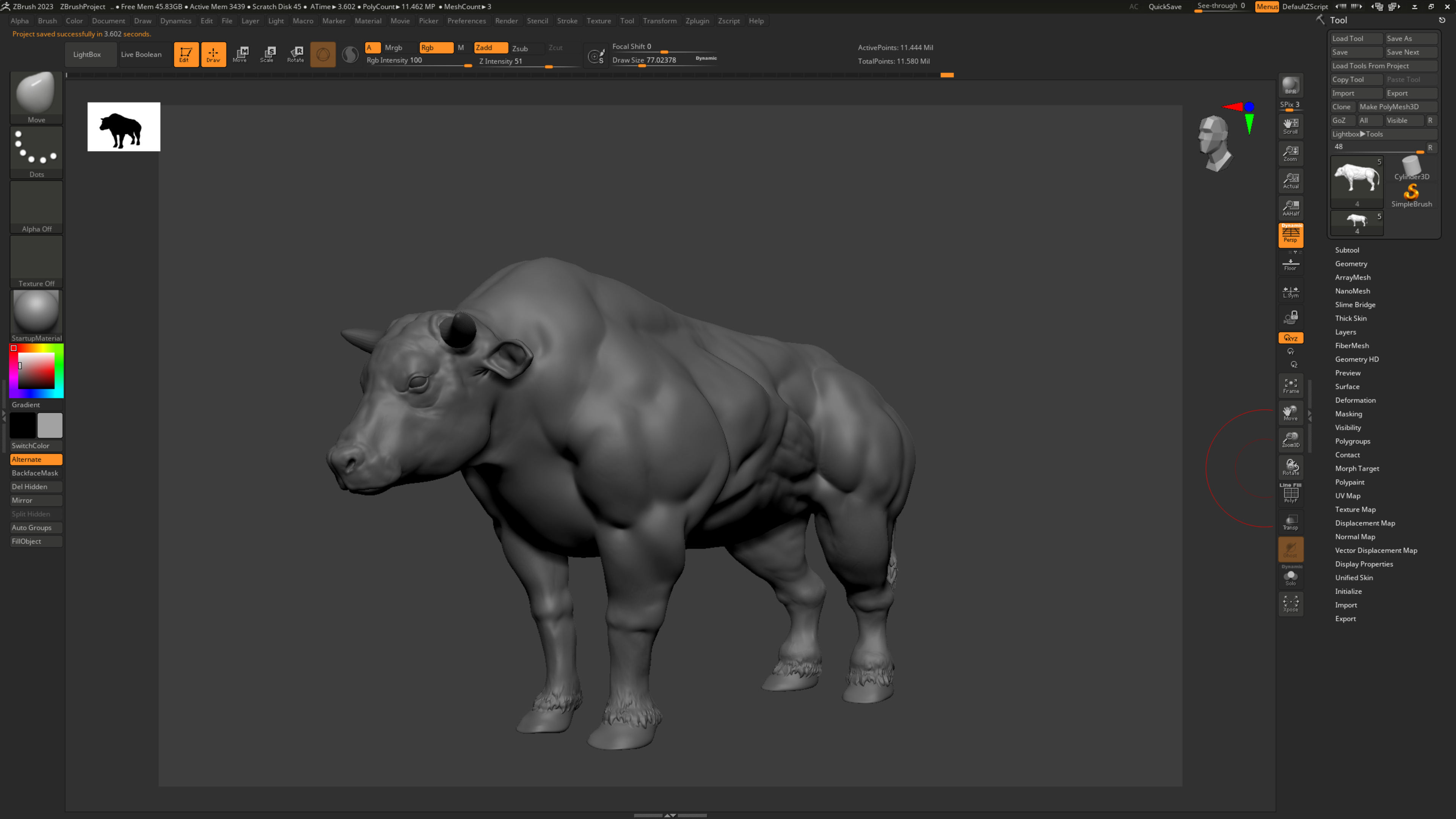 Realistic Bull 3D Model Low-poly 3D model_5