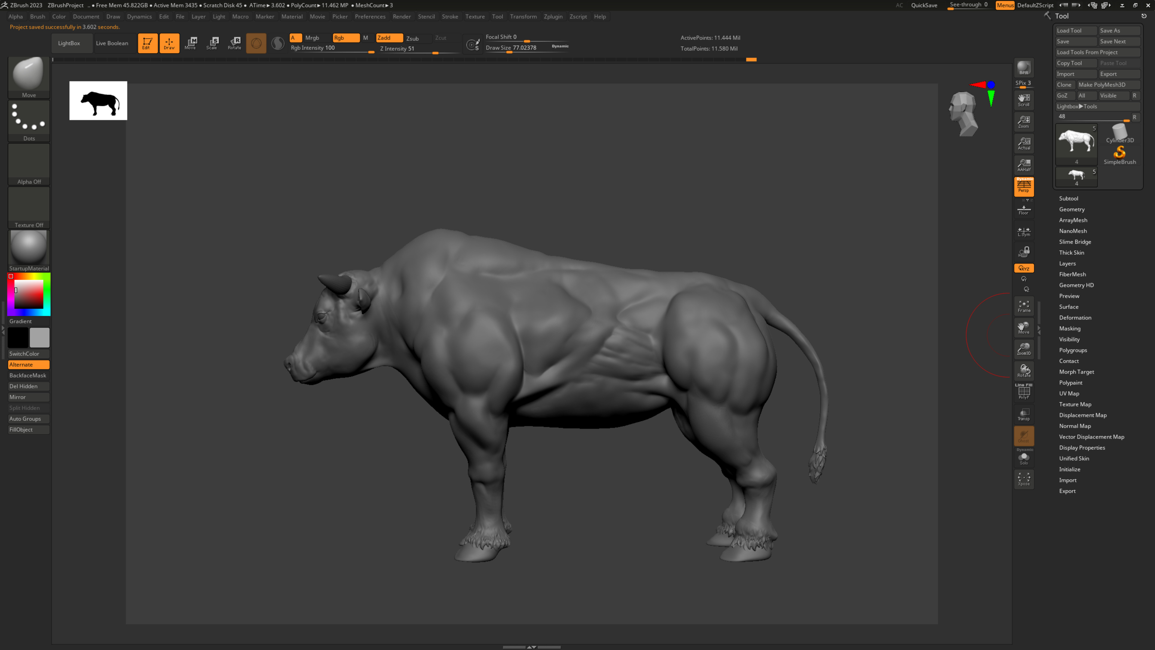 Realistic Bull 3D Model Low-poly 3D model_4