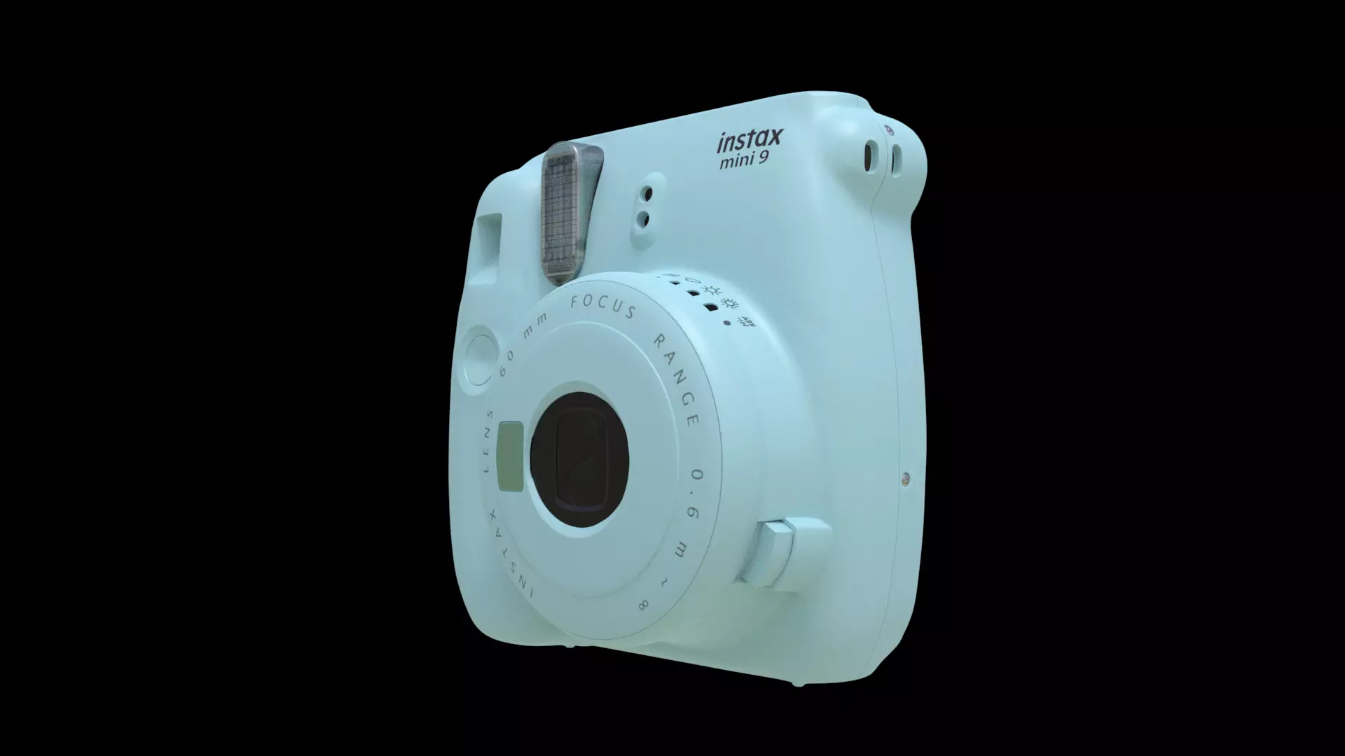 Fujifilm Instax Mini 9 Low-poly 3D model_3
