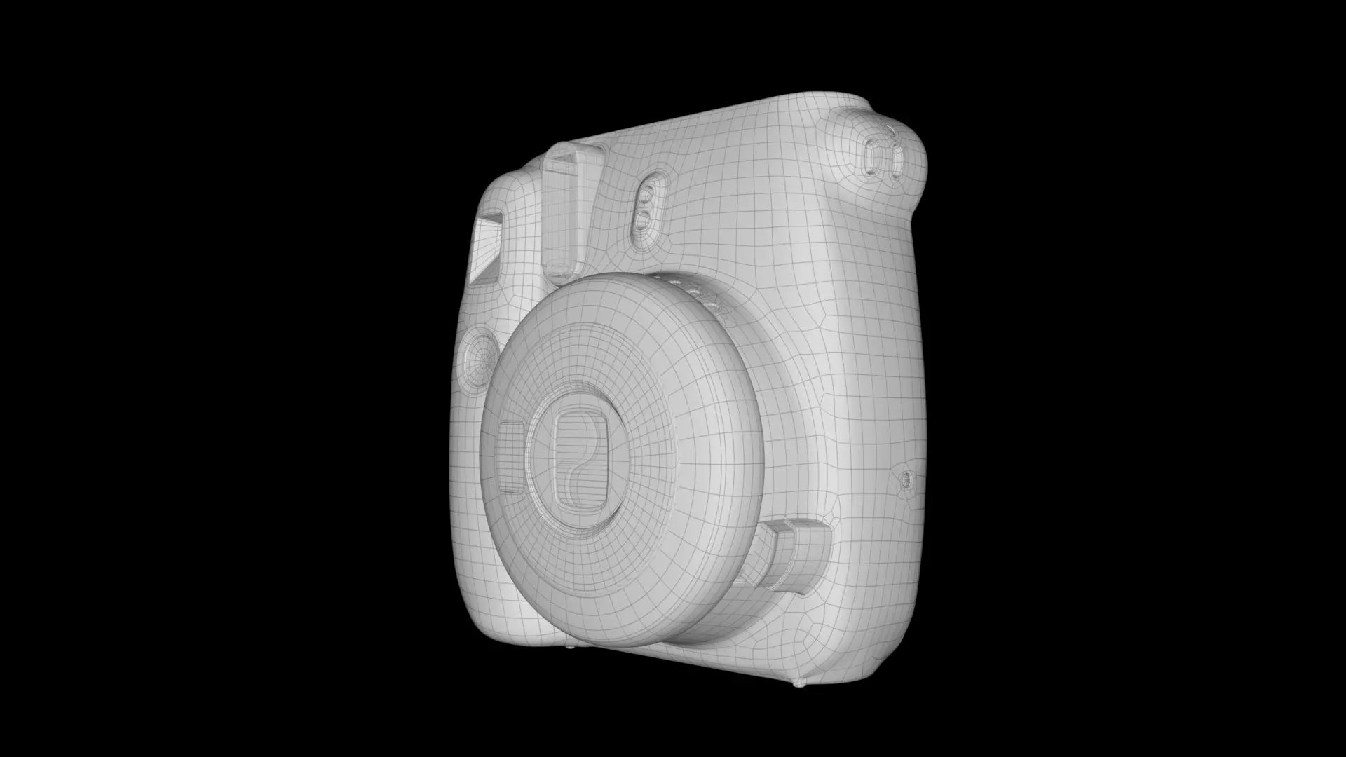 Fujifilm Instax Mini 9 Low-poly 3D model_11