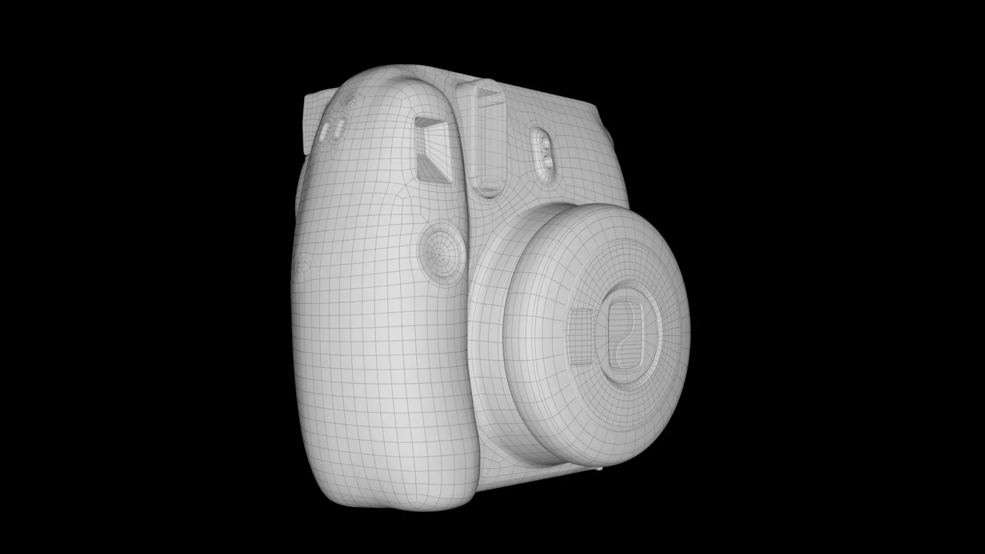 Fujifilm Instax Mini 9 Low-poly 3D model_17