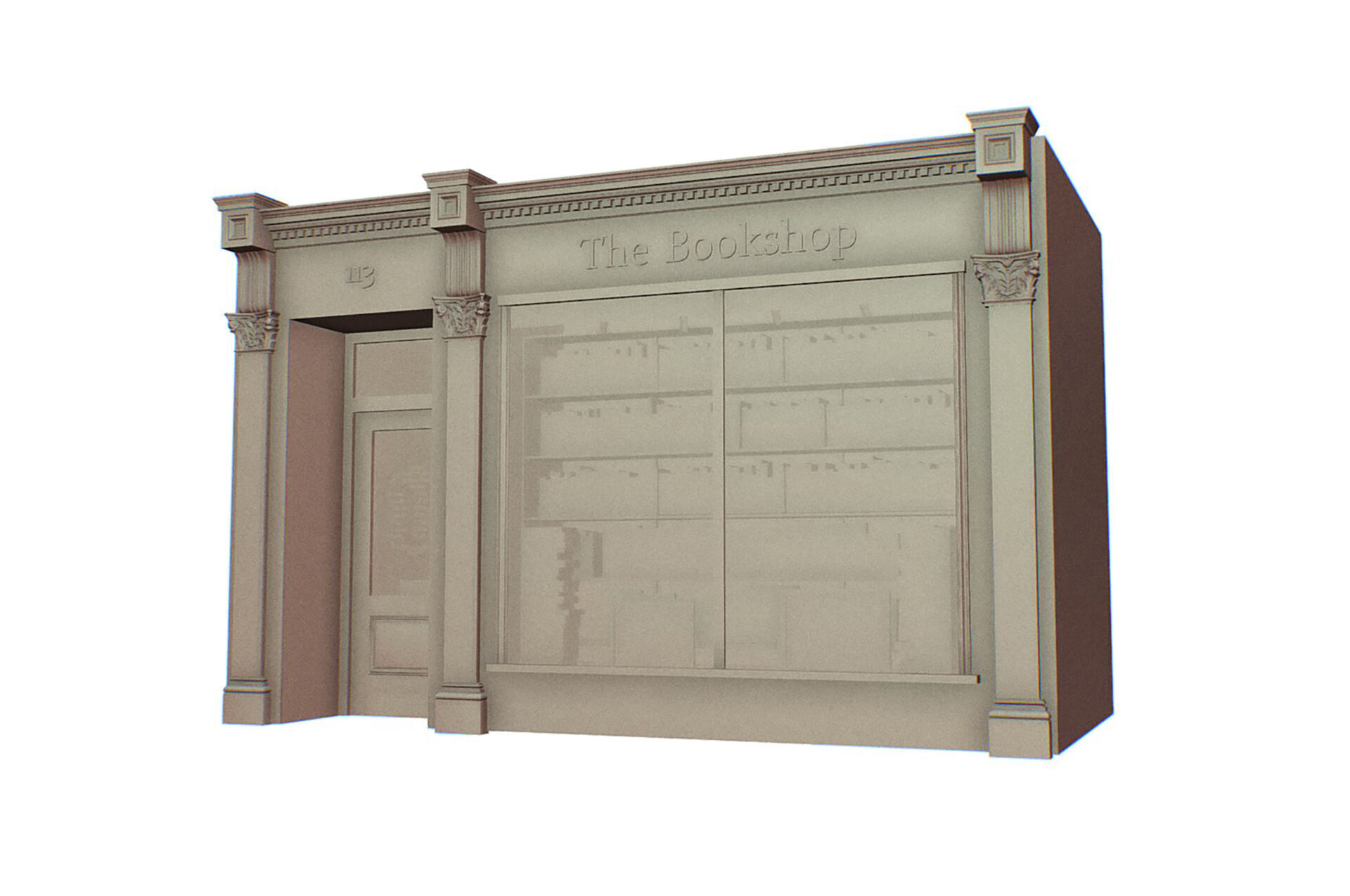 Paris Buildings Collection Low-poly 3D model_45