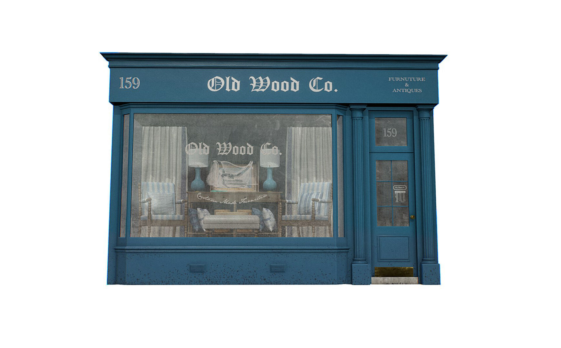 Paris Buildings Collection Low-poly 3D model_30