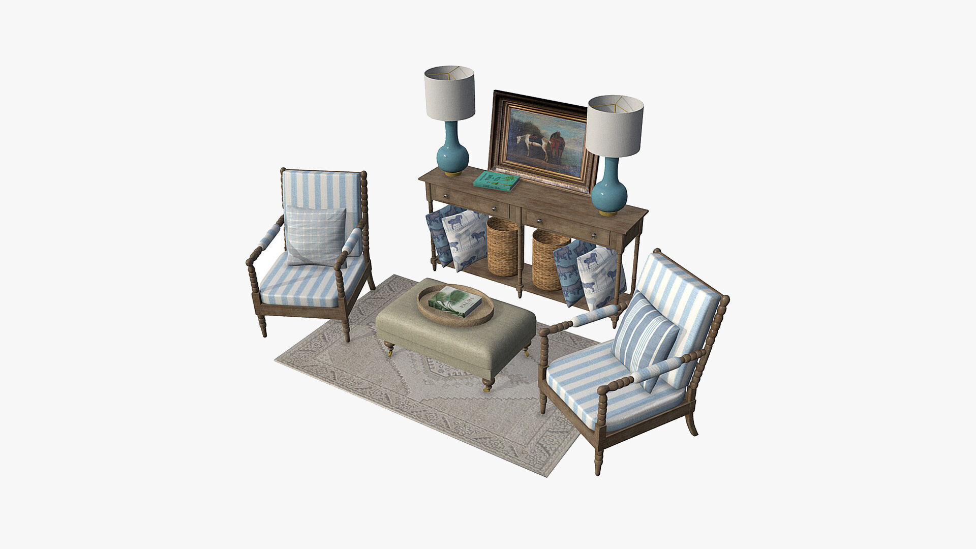 Paris Buildings Collection Low-poly 3D model_47