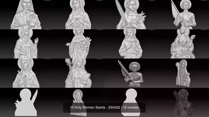 10 Holy Women Saints - 250422