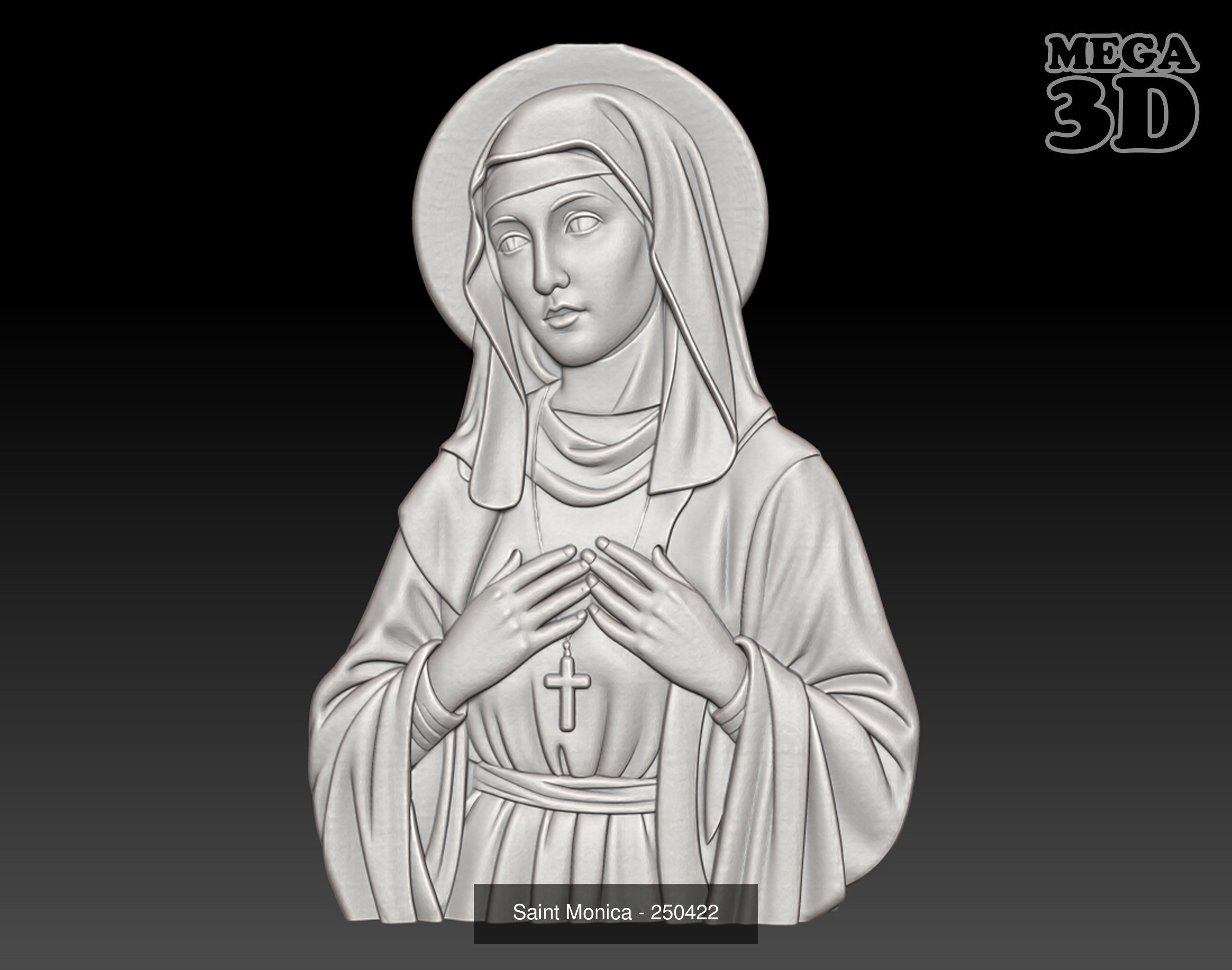 10 Holy Women Saints - 250422 3D Model Collection_3