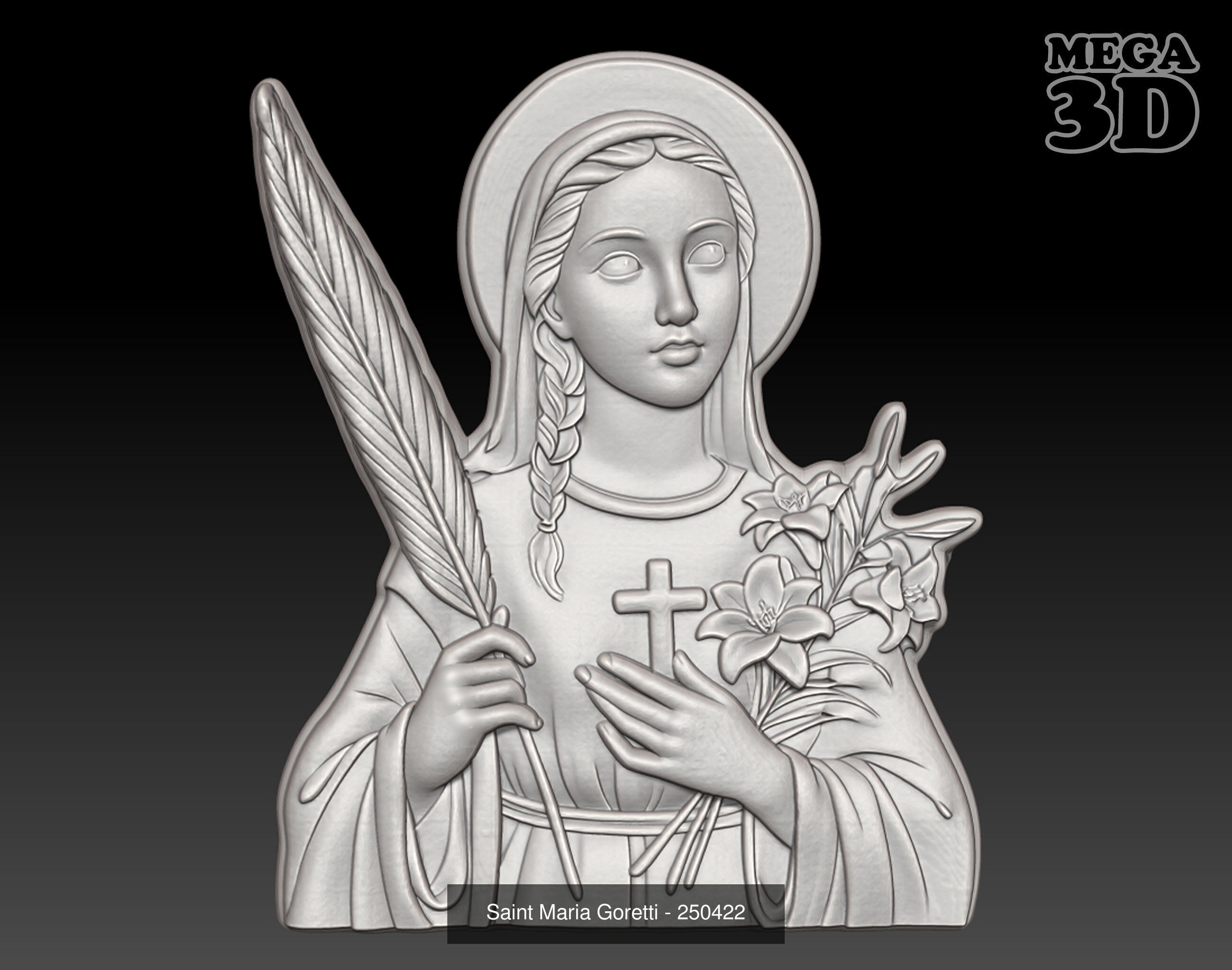 10 Holy Women Saints - 250422 3D Model Collection_4