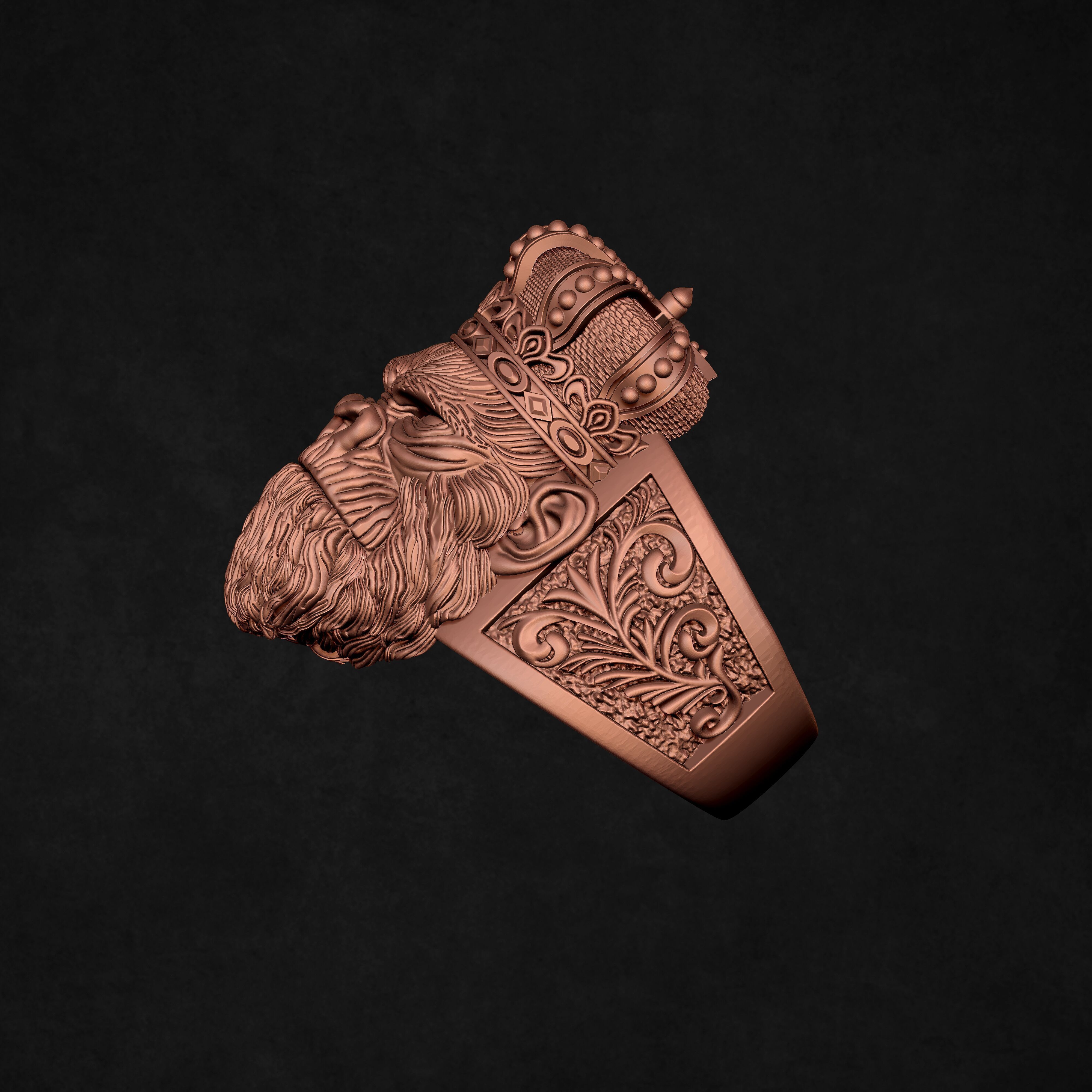 Gorilla Ring For Men 3D print model_8