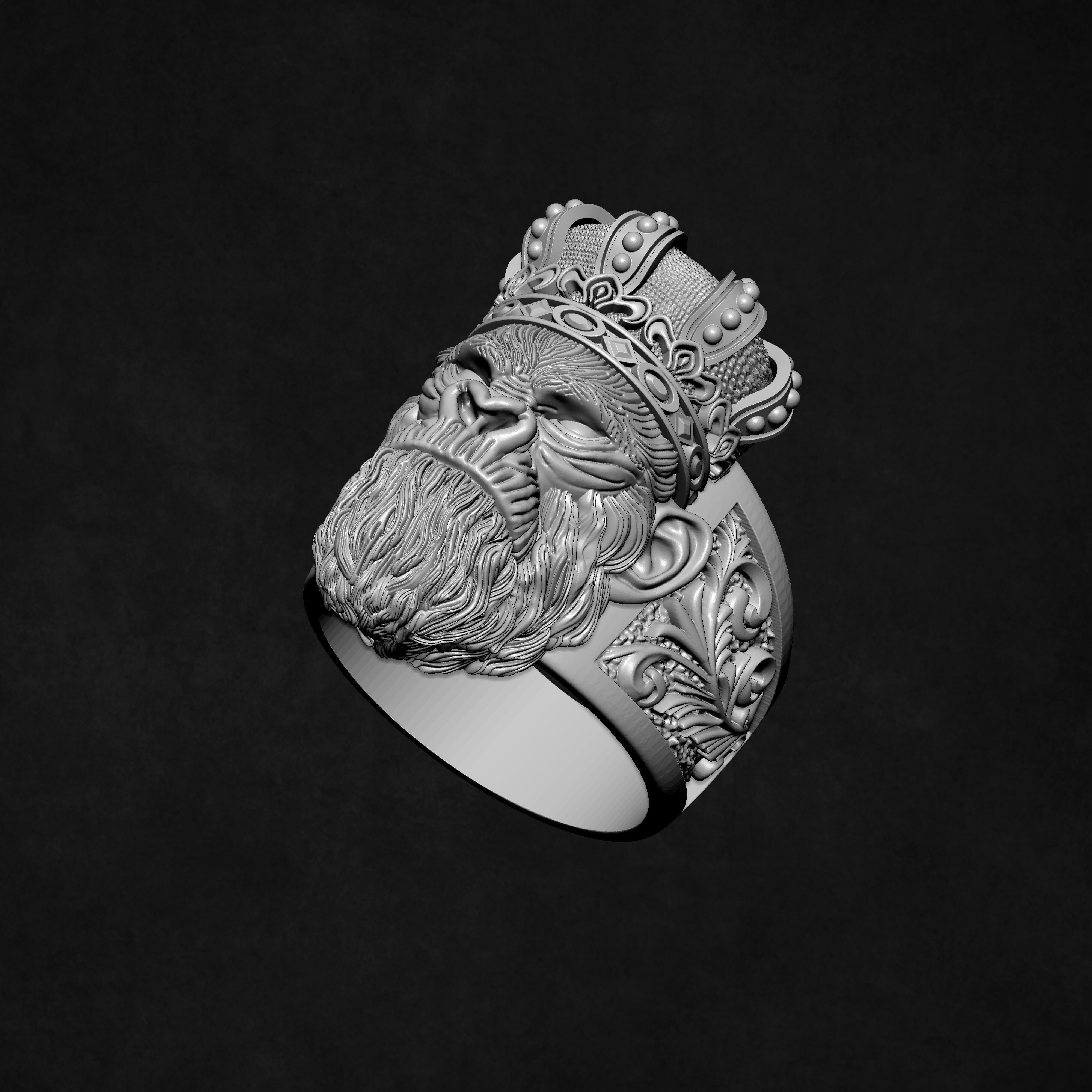Gorilla Ring For Men 3D print model_1