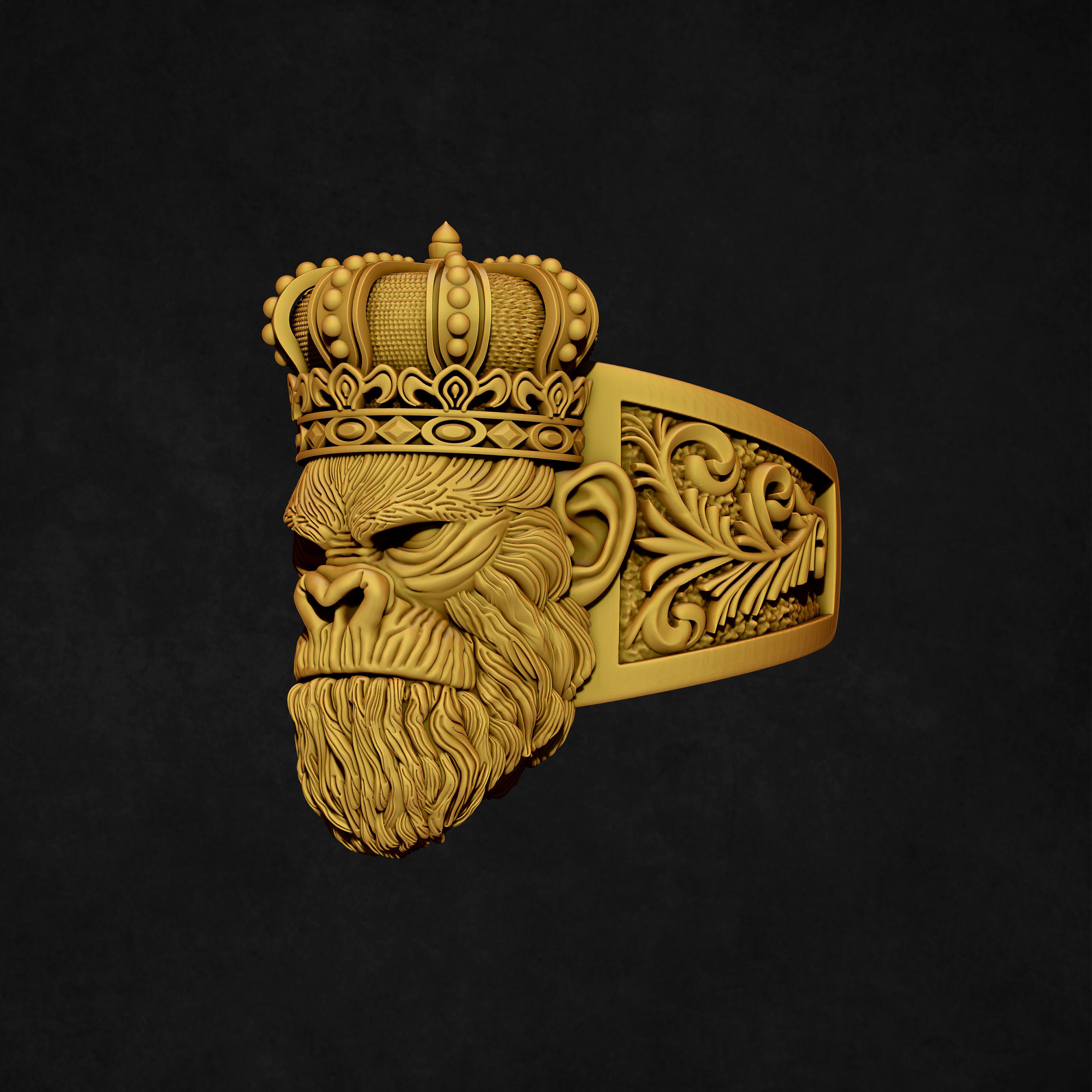 Gorilla Ring For Men 3D print model_5