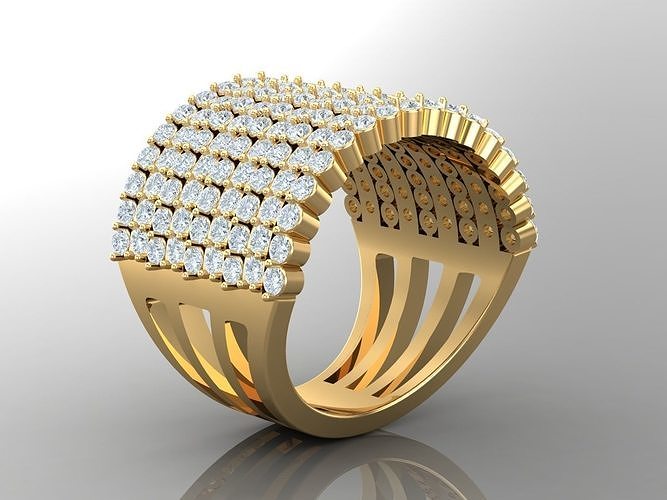 Solitare Women Ring 1WR142 3D print model