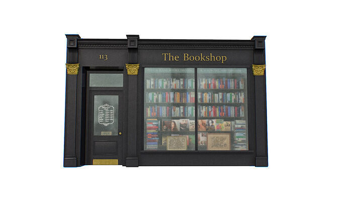 Storefronts Collection Low-poly 3D model 6