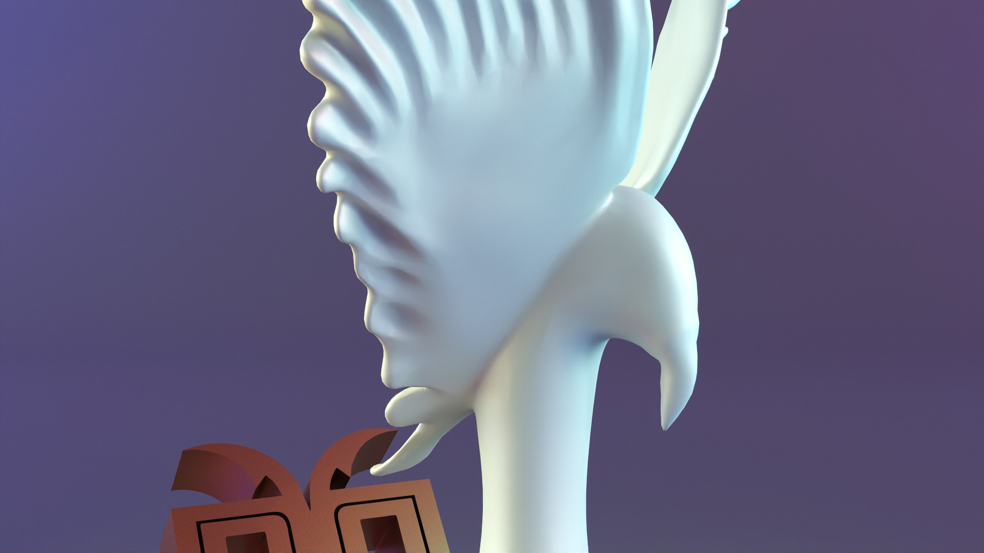 Golden Wings Majestic Bird Statue 3D print model_14