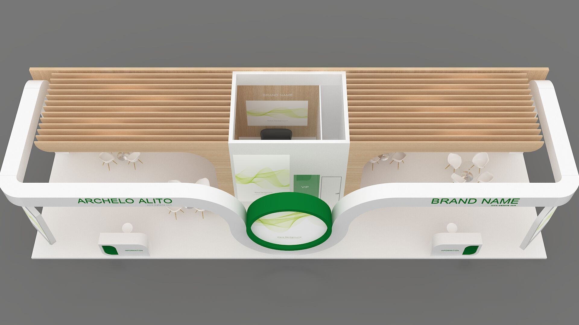 exhibition booth stand 3d model tradeshow 3D model_8