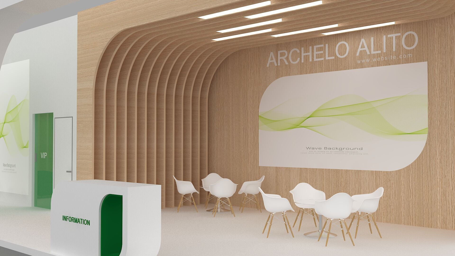 exhibition booth stand 3d model tradeshow 3D model_7