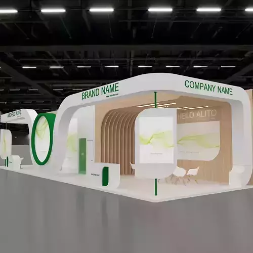 exhibition booth stand 3d model tradeshow 3D model