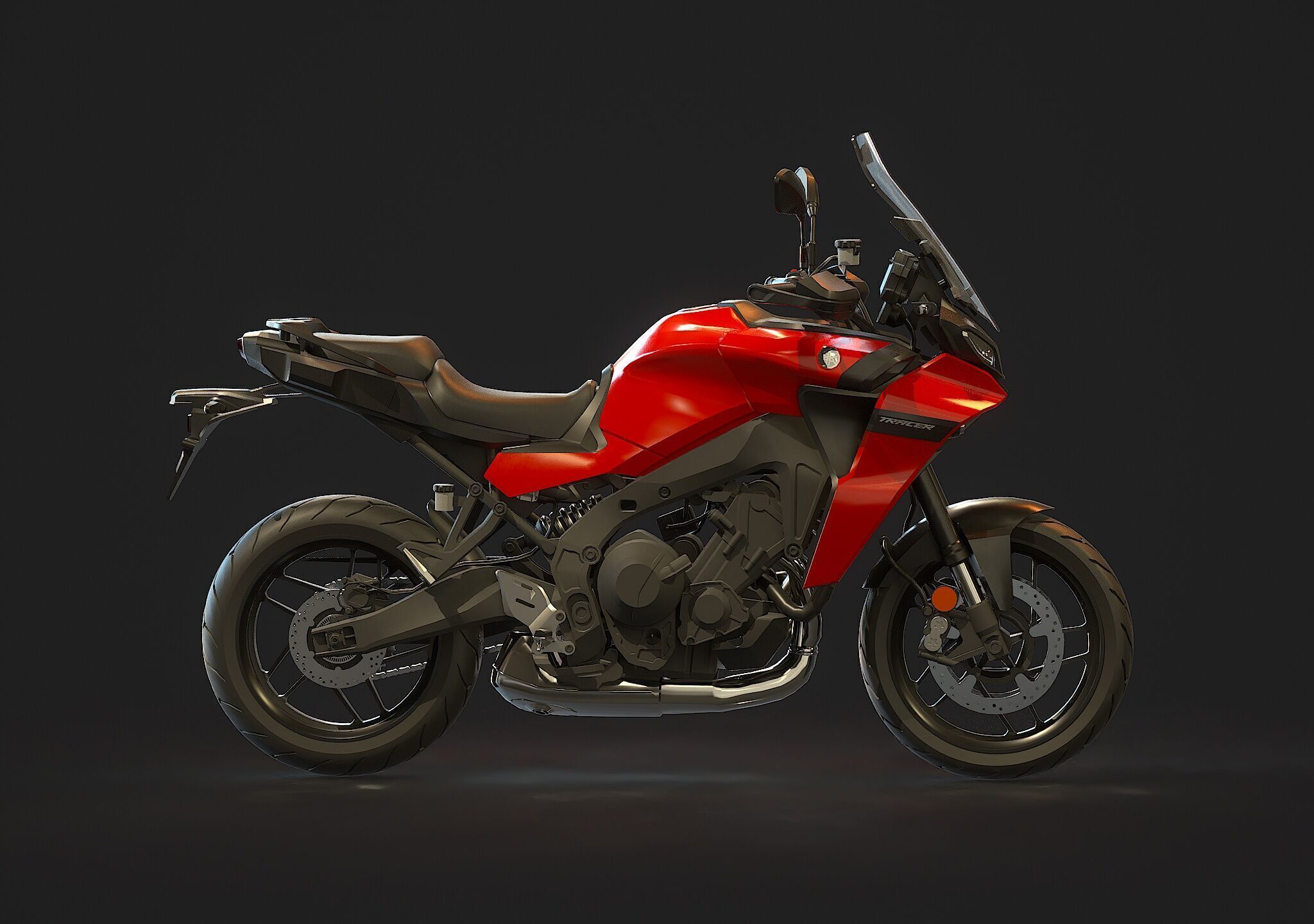 Base model Yamaha Tracer 9 2021 3D model_5