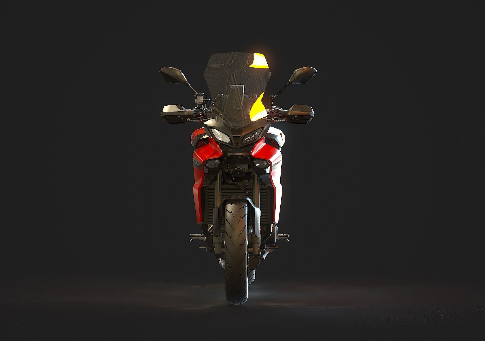 Base model Yamaha Tracer 9 2021 3D model_6