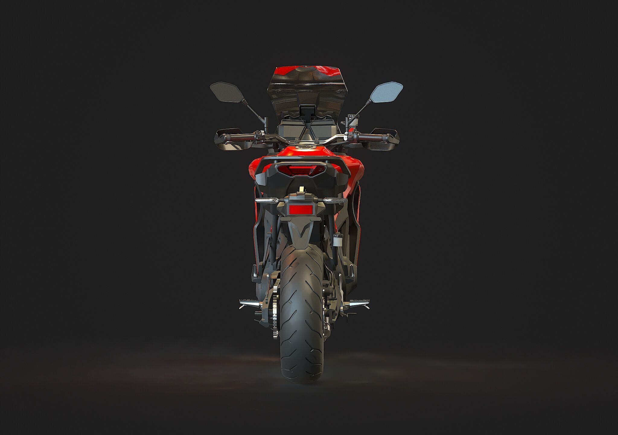 Base model Yamaha Tracer 9 2021 3D model_7