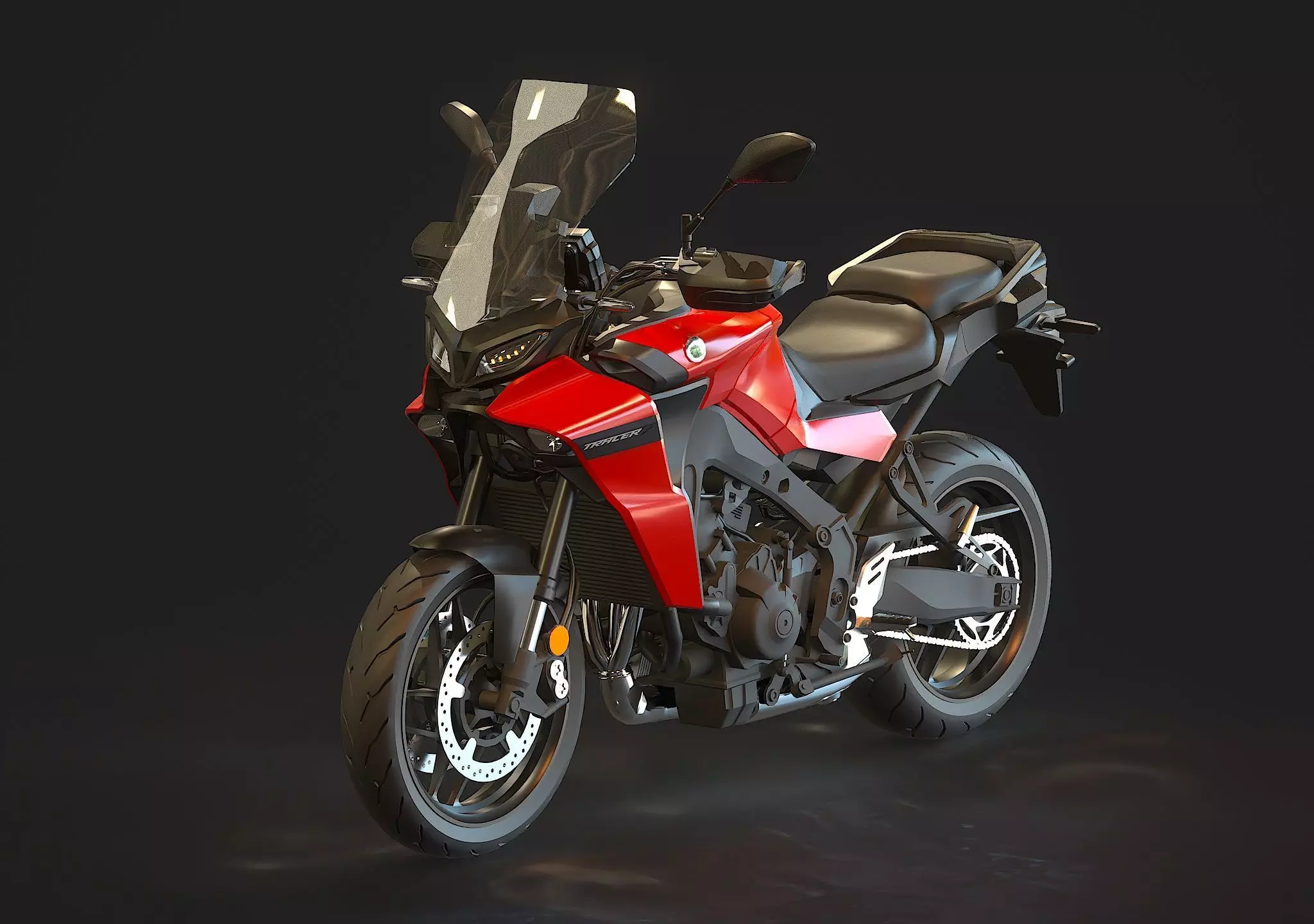 Base model Yamaha Tracer 9 2021 3D model_0