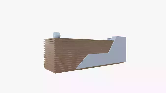 Reception Table 3D model